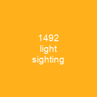 1492 light sighting