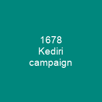 1678 Kediri campaign