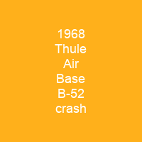 1968 Thule Air Base B-52 crash
