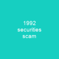 1992 securities scam