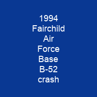1994 Fairchild Air Force Base B-52 crash