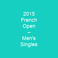 2015 French Open – Men's Singles