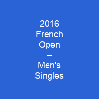 2016 French Open – Men's Singles