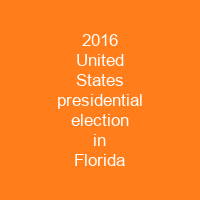 2016 United States presidential election in Florida