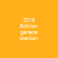 2019 Bolivian general election