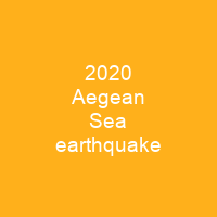 2020 Aegean Sea earthquake