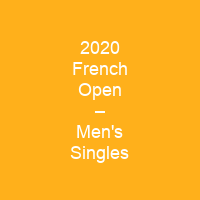 2020 French Open – Men's Singles
