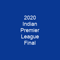 2020 Indian Premier League Final