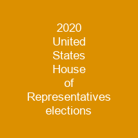 2020 United States House of Representatives elections