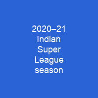 2020–21 Indian Super League season