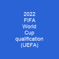 2022 FIFA World Cup qualification (UEFA)