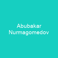 Abubakar Nurmagomedov