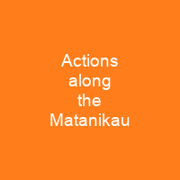 Actions along the Matanikau