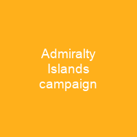Admiralty Islands campaign