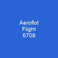 Aeroflot Flight 6709