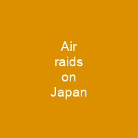 Air raids on Japan