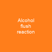 Alcohol flush reaction