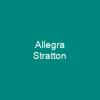 Allegra Stratton