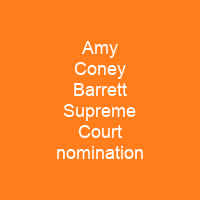 Amy Coney Barrett Supreme Court nomination