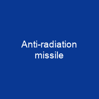 Anti-radiation missile