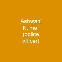 Ashwani Kumar (police officer)
