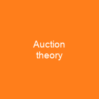 Auction theory