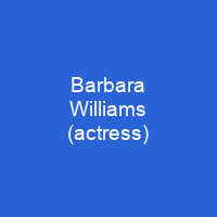 Barbara Williams (actress)