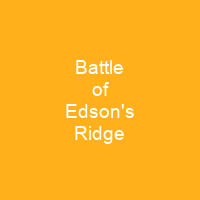Battle of Edson's Ridge
