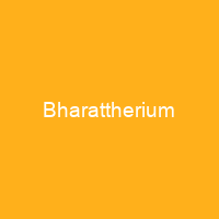 Bharattherium