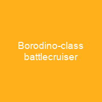 Borodino-class battlecruiser