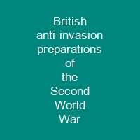 British anti-invasion preparations of the Second World War