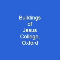 Buildings of Jesus College, Oxford