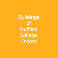 Buildings of Nuffield College, Oxford