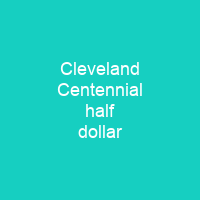 Cleveland Centennial half dollar