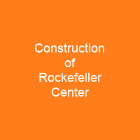 Construction of Rockefeller Center