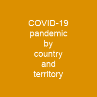 COVID-19 pandemic by country and territory