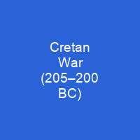 Cretan War (205–200 BC)