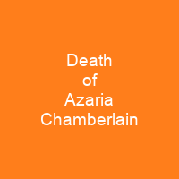 Death of Azaria Chamberlain