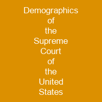 Demographics of the Supreme Court of the United States