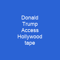 Donald Trump Access Hollywood tape