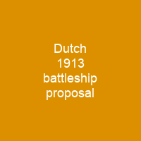 Dutch 1913 battleship proposal