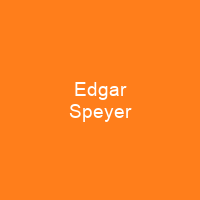 Edgar Speyer