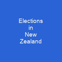 Elections in New Zealand