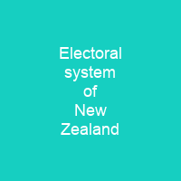 Electoral system of New Zealand