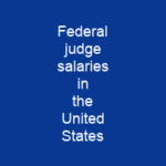 Federal judge salaries in the United States