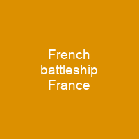 French battleship France