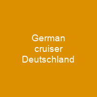 German cruiser Deutschland