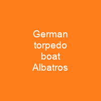 German torpedo boat Albatros