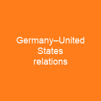 Germany–United States relations