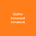 Gothic boxwood miniature